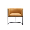 Manhattan Comfort Bali Dining Chair in Saddle and Black DC044-SA